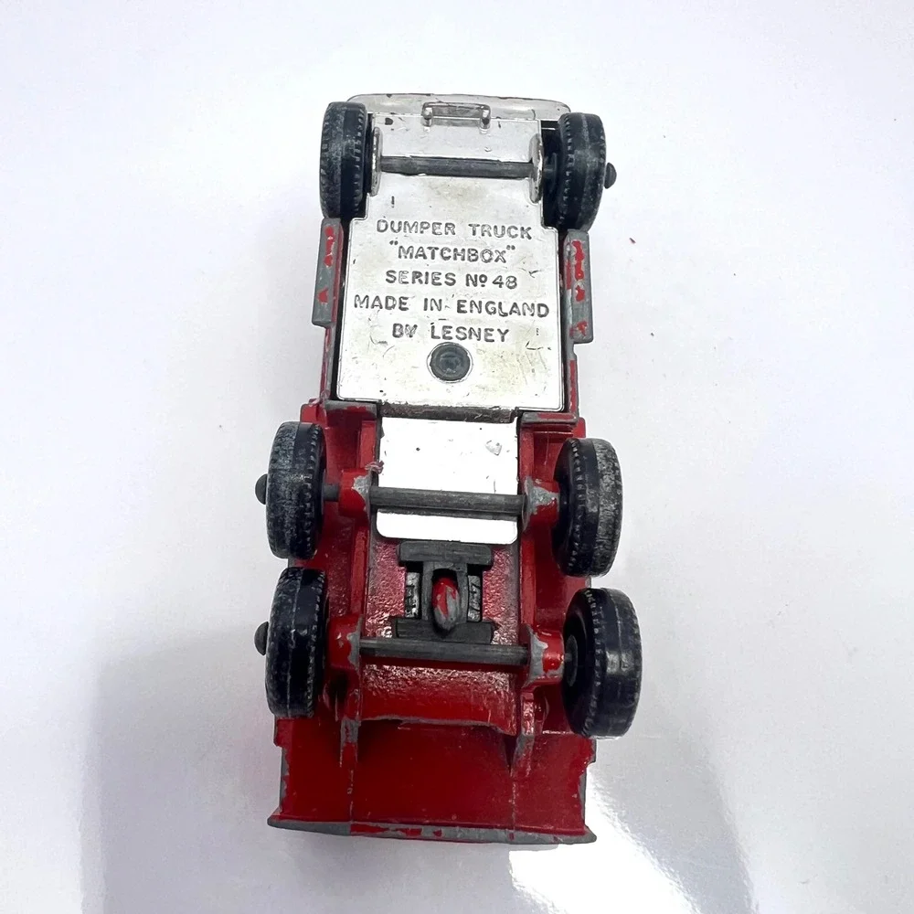 Matchbox Red Dumper Truck Series No 48 Lesney Vintage Made in England‎ British